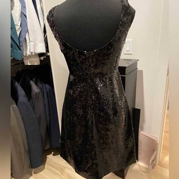 Jacobs Black Sequin Party Dress Sz 1/2 - Picture 2 of 3